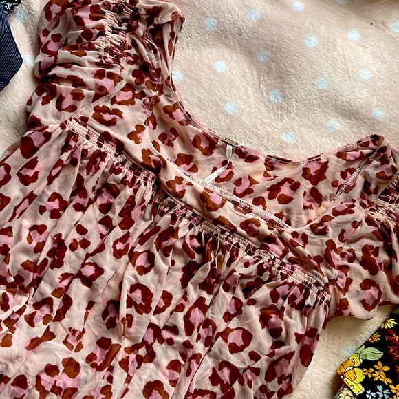Free people cute leopard top - Picture 1 of 2